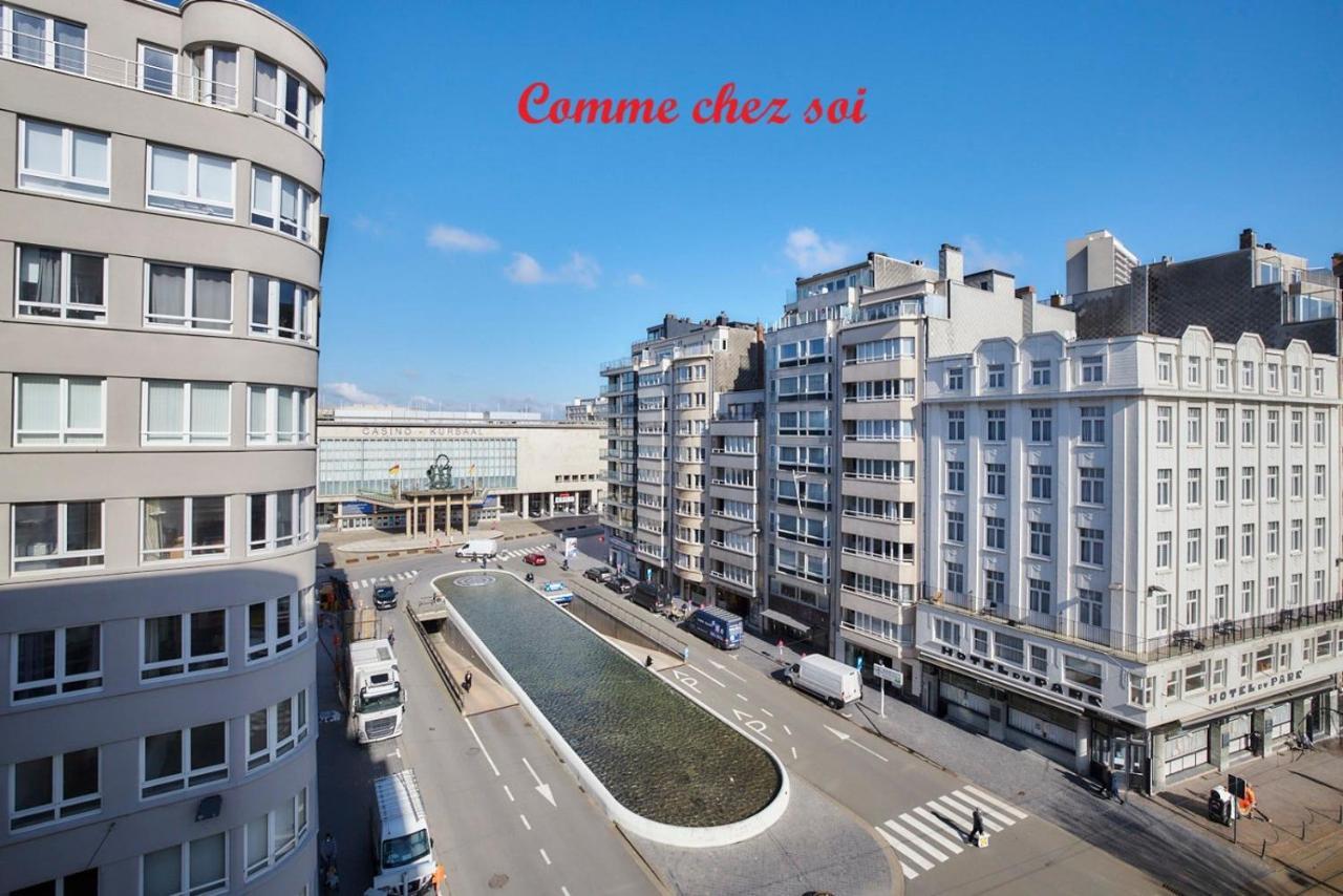 Lichtrijk En Comfortabel Hoekappartement Met Gratis Parking En Zeer Centraal Gelegen - Comme Chez Soi Ostende Extérieur photo